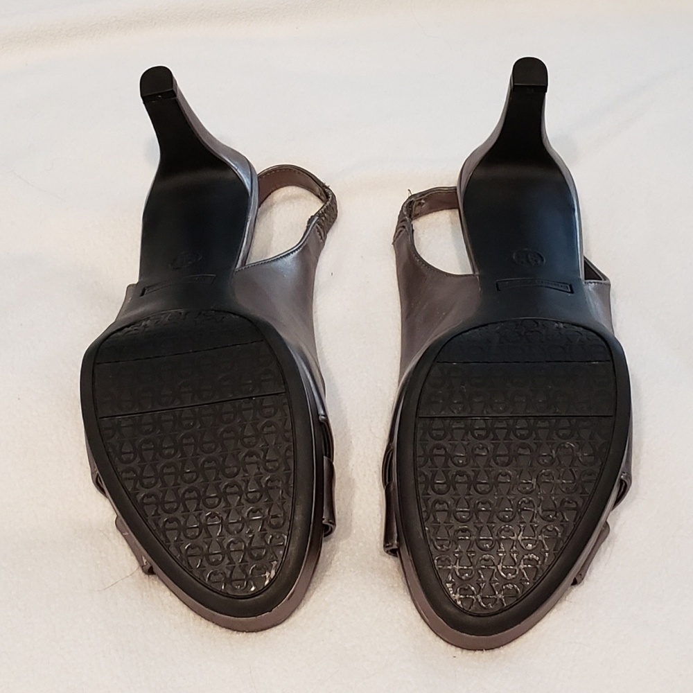 Etienne Aigner Ophelia Slingback Sandals Pewter - Picture 6 of 7
